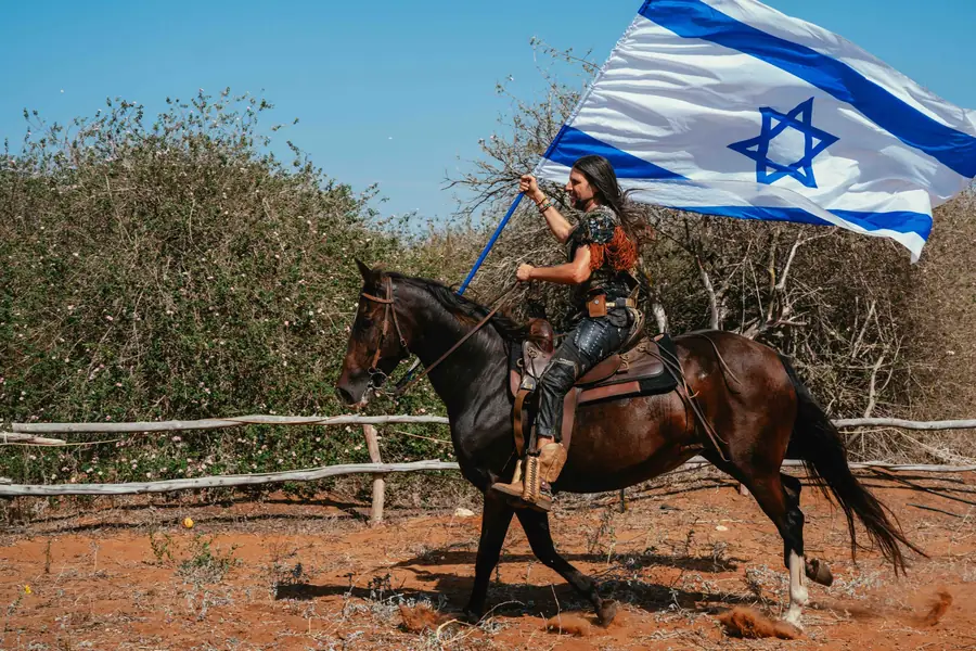 רכיבה עם דגל ישראל